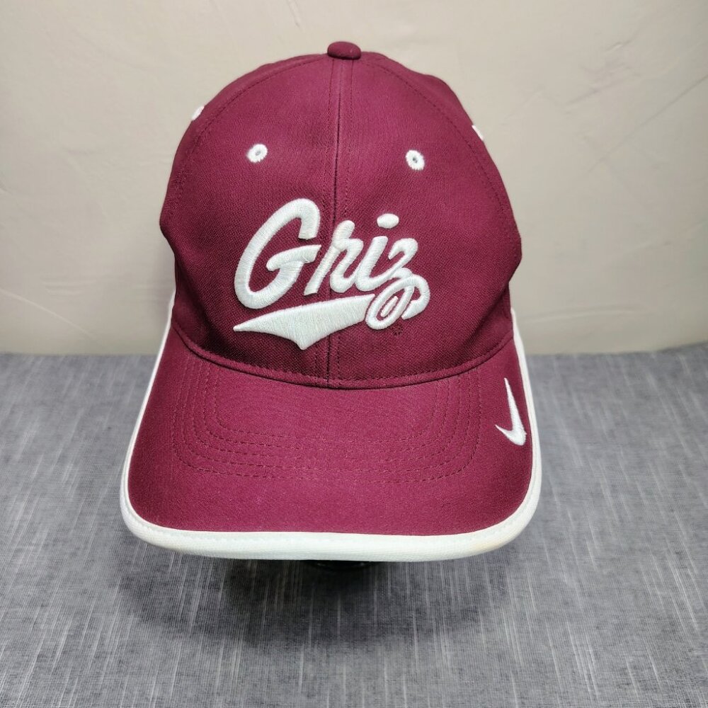 University of Montana Grizzlies Nike Legacy 91 Hat Cap‎ Strap Back Script Logo